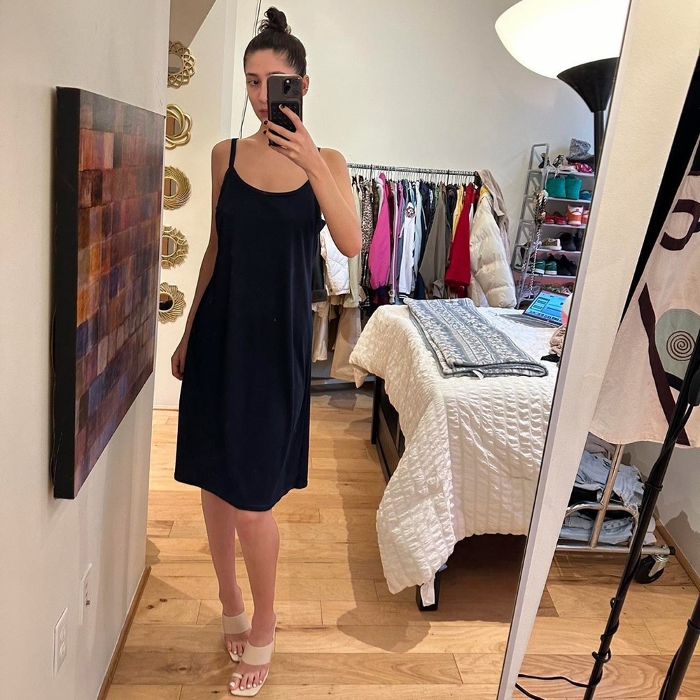 Dressbarn Navy blue midi slip - Picture 6 of 7